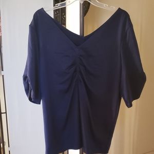 Gap navy blue cotton shirt sleeved shirt